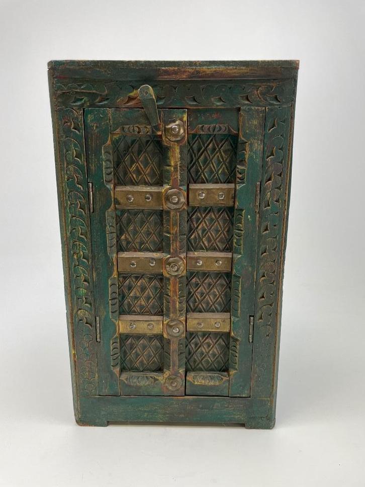 Indiase kast. Klein, Antiek en Kunst, Antiek | Woonaccessoires, Ophalen of Verzenden