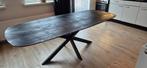Zwarte deens ovale eettafel 220x100 cm - half jaar oud, Huis en Inrichting, Tafels | Eettafels, Ophalen, 100 tot 150 cm, Teakhout