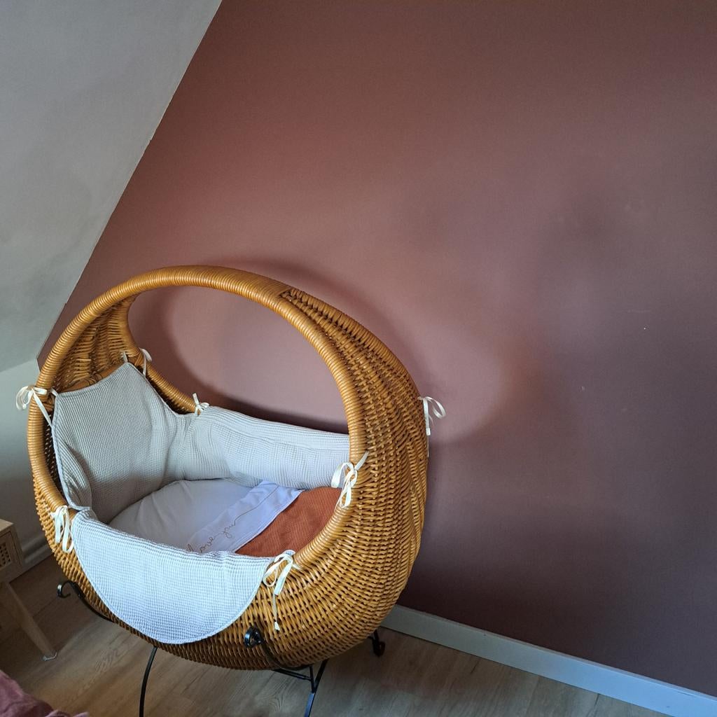 Rotan wieg Celine, Ophalen, Gebruikt, 150 tot 200 cm, Rechthoekig