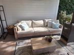 Steigerhouten loungeset: Bank, 2 x stoel, tafel en kussens, Tuin en Terras, Tuinsets en Loungesets, Ophalen, Gebruikt, Steigerhout