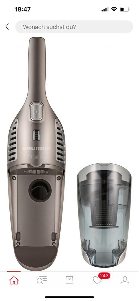 Grundig VCH 9832 Stofzuiger - Nieuw, Witgoed en Apparatuur, Stofzuigers, Nieuw, Kruimeldief, Reservoir, Ophalen