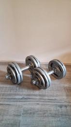 Dumbells gewichten set 2x 15kg verstelbaar, Sport en Fitness, Ophalen, Gebruikt, Dumbbell