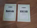 EDITION PETERS   MENDELSSOHN   2 delen, Ophalen of Verzenden, Gebruikt, Artiest of Componist, Klassiek