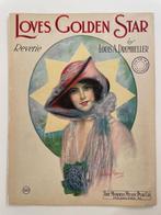 Oude bladmuziek, USA 1907, Loves golden star, Ophalen of Verzenden, Gebruikt, Piano