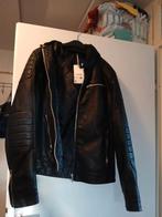 Nep leren  jas maat m, Ophalen of Verzenden, Zo goed als nieuw, Zwart