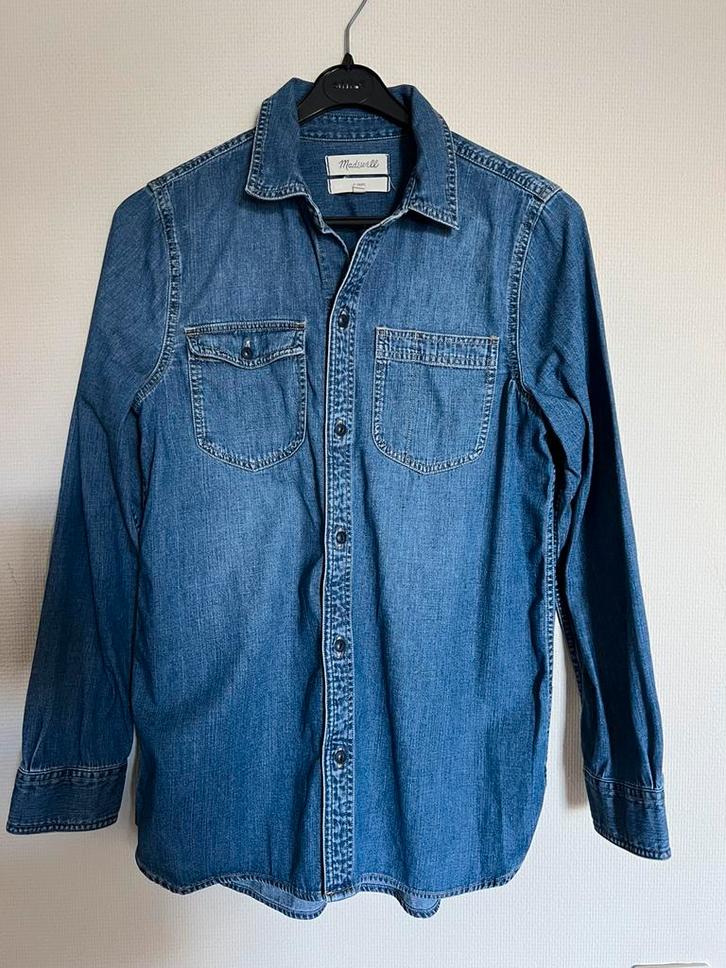Madewell Classic Denim Shirt maat 36, Kleding | Dames, Blouses en Tunieken, Zo goed als nieuw, Maat 36 (S), Blauw, Ophalen of Verzenden