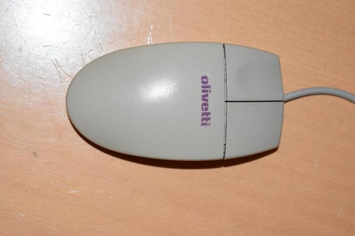 Vintage Olivetti PS/2 muis, Computers en Software, Muizen, Gebruikt, Muis, Linkshandig, Rechtshandig, Bedraad, Ophalen of Verzenden