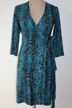 Ladress wikkel jurk travelstof - Maat 36/S, Blauw, Info@example.com, Ophalen of Verzenden, Maat 36 (S)