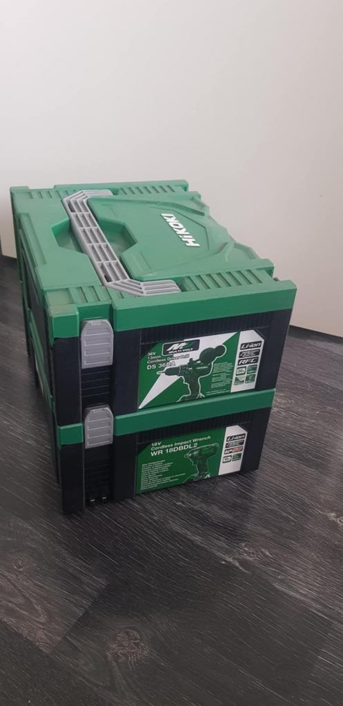 2x hikoki hitachi koffer voor accu gereedschap, Doe-het-zelf en Verbouw, Gereedschapskisten, Zo goed als nieuw, Ophalen