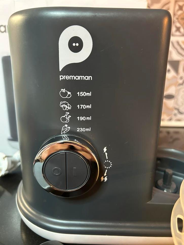 Premaman Milo Babyvoeding Processor+12 potes, Kinderen en Baby's, Babyvoeding en Toebehoren, Zo goed als nieuw, Flessen- of potjesverwarmer