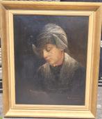 Anthonij Beek 1869-1951 .. Edam lezende vrouw, Antiek en Kunst, Kunst | Schilderijen | Klassiek, Ophalen of Verzenden