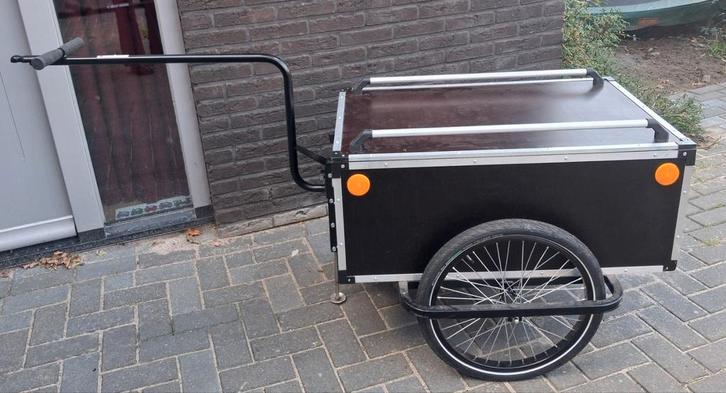 Roland Jumbo Fietskar met deksel., Fietsen en Brommers, Fietsaccessoires | Aanhangers en Karren, Zo goed als nieuw, Bagagekar