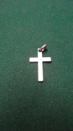 Zilveren kruisje ., Gebruikt, Ophalen of Verzenden, Kruis of Symbool, Zilver