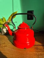 Rood emaille waterketel., Antiek en Kunst, Antiek | Emaille, Ophalen of Verzenden
