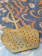 Antieke koperen schuimspaan uit Engeland 52,3 cm. 19de eeuw., Antiek en Kunst, Ophalen of Verzenden, Koper