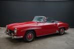 Mercedes-Benz 190 SL Little brother of the famous 300 SL wit, Zwart, Cabriolet, Handgeschakeld, Open dak