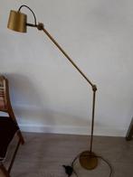 Messing leeslamp, Huis en Inrichting, Lampen | Vloerlampen, Ophalen, Gebruikt, Minder dan 100 cm, Metaal