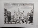 U025 / Huis te Vliet Kopergravure uit ca 1740 Jan van Vianen, Antiek en Kunst, Ophalen of Verzenden