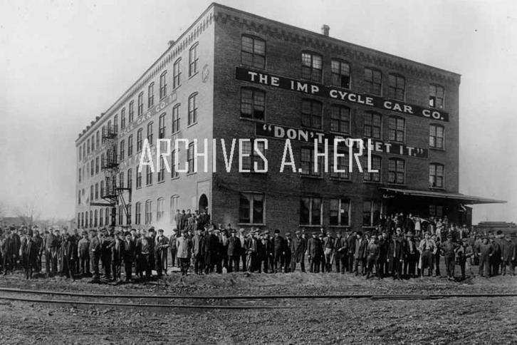 Imp Cyclecar Company factory in Auburn, Indiana foto, Verzamelen, Automerken, Motoren en Formule 1, Nieuw, Auto's, Verzenden