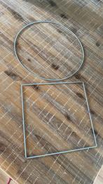 GRATIS metalen deco ring en vierkant, Ophalen, Zo goed als nieuw, Materiaal