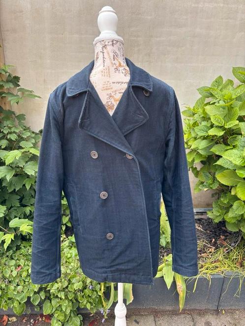 Edwin Sandstorm raw japanese denim jacket navy trenchcoat, Kleding | Heren, Jassen | Zomer, Zo goed als nieuw, Maat 48/50 (M)
