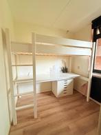 HOOGSLAPER MET BUREAU 200X90 | WIT | PETITE AMÉLIE, Huis en Inrichting, Slaapkamer | Stapelbedden en Hoogslapers, Ophalen, Hoogslaper