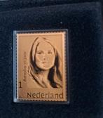 Adv6 gouden postzegel prinses amalia 18 jaar, Ophalen of Verzenden