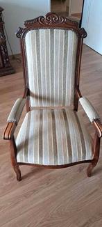 Leunstoel hout, Huis en Inrichting, Stoelen, Ophalen, Bruin, Hout, Eén