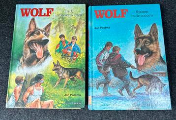Te Koop: Jan Postma “Twee boeken uit de serie wolf “ beschikbaar voor biedingen