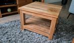 Teakhouten bijzettafel 60x60 cm, Ophalen, Minder dan 45 cm, Gebruikt, Vierkant