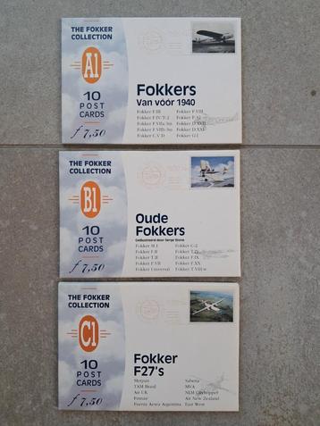 Fokker ansicht kaart sets beschikbaar voor biedingen
