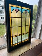Uniek antieke glas in lood ramen Amsterdam projs per stuk, Doe-het-zelf en Verbouw, Glas en Ramen, Ophalen, Gebruikt, Minder dan 80 cm