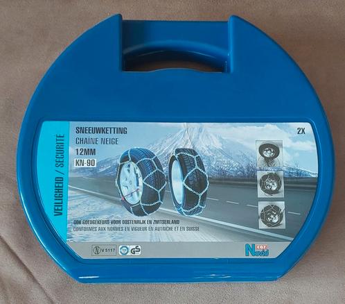 Novid Car Sneeuwkettingen KN90 12mm, Auto diversen, Sneeuwkettingen, Zo goed als nieuw, Ophalen of Verzenden