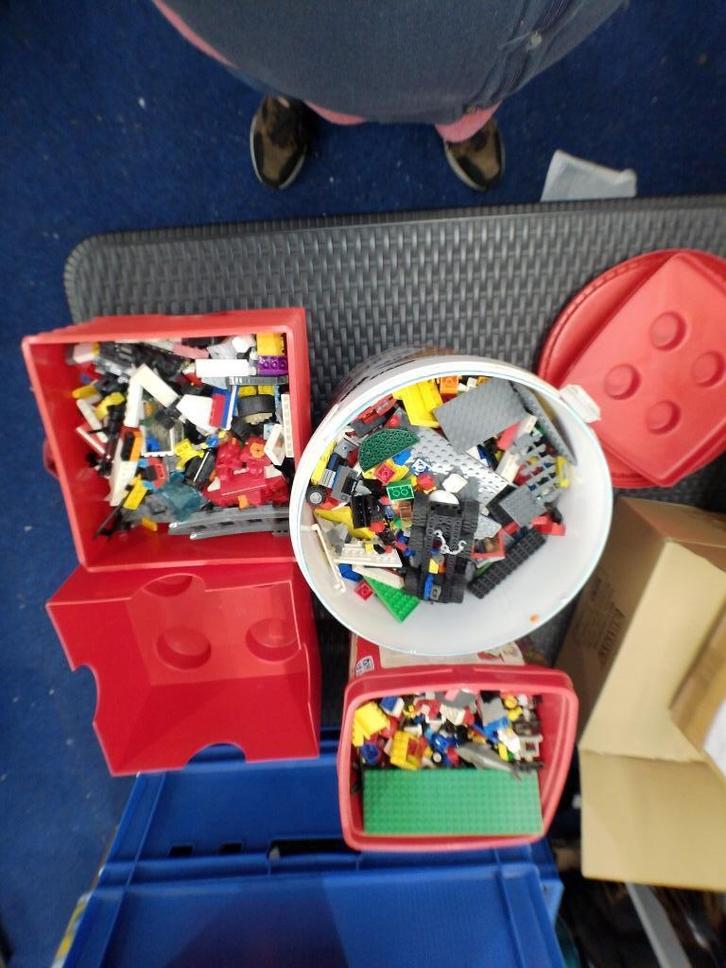 3x bakken met Lego +/- 8 kg, Kinderen en Baby's, Speelgoed | Duplo en Lego, Gebruikt, Lego, Losse stenen, Ophalen of Verzenden