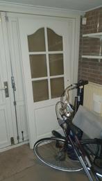 Hardhouten opdekdeur 201,5 x 83, rechtsdraaiend, Doe-het-zelf en Verbouw, Deuren en Horren, Ophalen, 80 tot 100 cm, Binnendeur