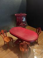 Poppenhuis eetkamer set 1:12, Ophalen of Verzenden, Toebehoren