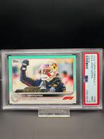 2022 Topps Max Verstappen #188 PSA 9 Aqua Refractor 128/199, Hobby en Vrije tijd, Stickers en Plaatjes, Verzenden, Nieuw, Plaatje