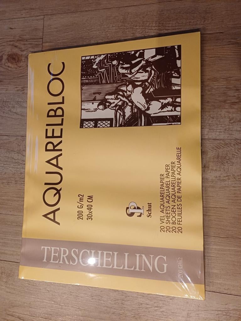 Aquarelblok Schut Terschelling 30x40cm Nieuw, Hobby en Vrije tijd, Schilderen, Ophalen of Verzenden, Nieuw, Waterverf