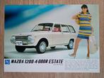 Mazda 1200 4-door Estate leaflet, Verzenden, Gelezen, Mazda