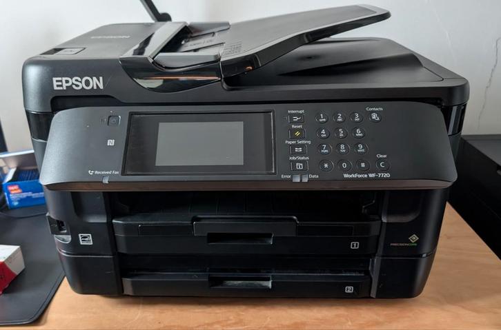 Epson WorkForce WF-7720 All-in-One Printer (Inkjet A3 en A4), Computers en Software, Printers, Gebruikt, All-in-one, Inkjetprinter