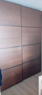 Ikea pax schuifdeuren set 200x236 zwart bruin, Huis en Inrichting, Ophalen, 200 cm of meer, 150 tot 200 cm, Zo goed als nieuw