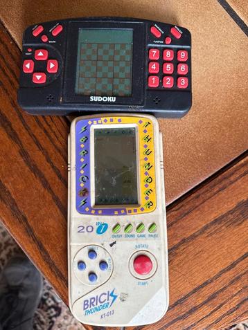 Vintage Handheld Spelcomputers - Sudoku & Brick Thunder beschikbaar voor biedingen