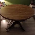 Ronde eettafel., Huis en Inrichting, Tafels | Eettafels, Ophalen, Gebruikt, Rond, Landelijk/barok