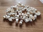 Partij J595=100x Nieuwe half ronde witte Lego stenen, Lego, Lego, Lego, Nieuw