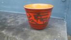 Flora Tokio Gouda Holland 11 cm. bloempot oranje cachepot, Ophalen of Verzenden