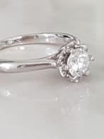 18 K Witgoud diamond ring 0.50 ct. Wedding 💍, Verzenden, Wit, Dame, Goud
