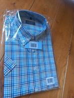 Overhemd John Cabot - korte mouwen nieuw. Maat M 39/40, Blauw, Nieuw, John Cabot, Halswijdte 39/40 (M)