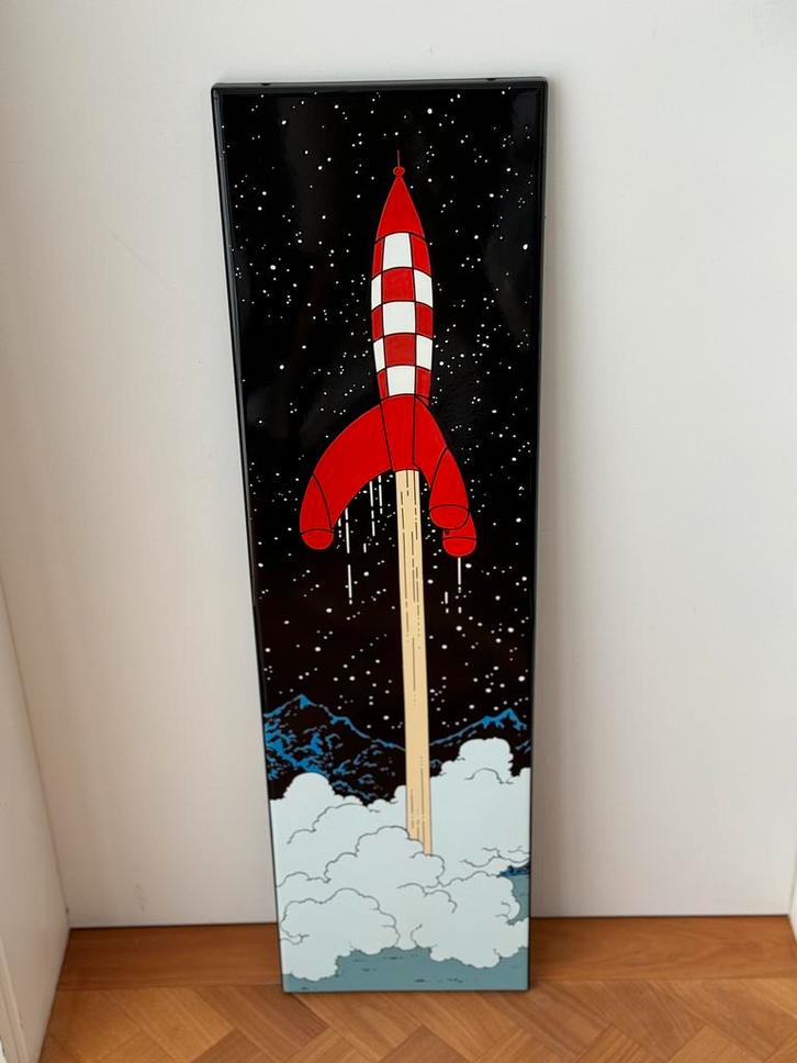 Glazuurplaat van Kuifje, Verzamelen, Stripfiguren, Ophalen of Verzenden