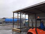 Loods 5 meter diep. 12,5 meter breed en 4/4,5 hoog., Doe-het-zelf en Verbouw, Metalen, Ophalen, Gebruikt, IJzer