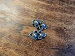 Vintage metalen bloemenclipoorbellen., Sieraden, Tassen en Uiterlijk, Oorbellen, Verzenden, Zilver, Overige materialen